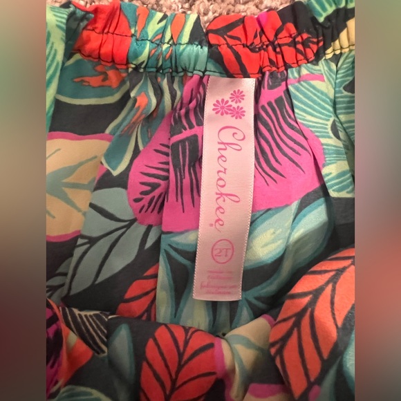 Girl 2T summer Tropical Leaf Print Dress - Picture 2 of 3